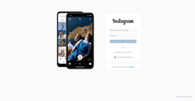 Security scan screenshot of https://www.instagram-clone-eta-eight.vercel.app/