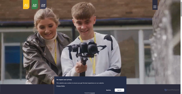 Security scan screenshot of https://www.leggott.ac.uk/