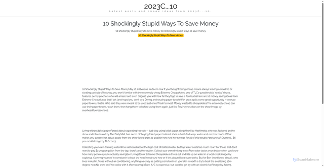 Security scan screenshot of https://ahomenowblog-dpug4b6uqwis.edgeone.app/10-shockingly-stupid-ways-to-save-money.html