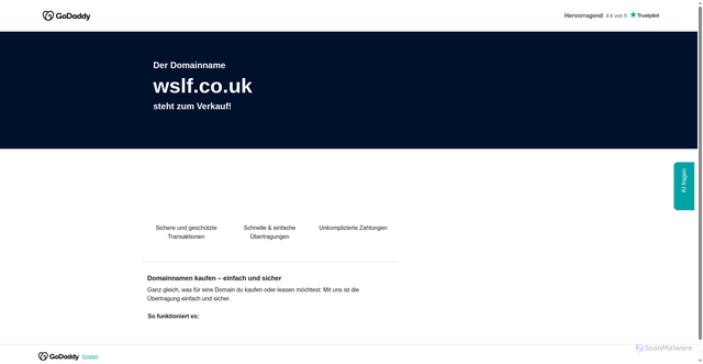 Security scan screenshot of http://www.wslf.co.uk/