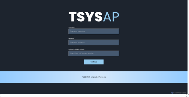 Security scan screenshot of https://tsysap.com