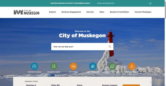 Security scan screenshot of https://muskegon-mi.gov/
