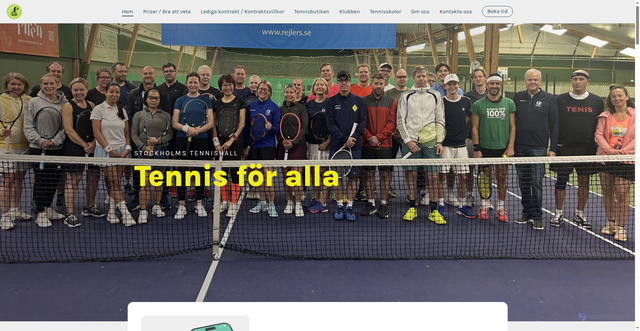 Security scan screenshot of https://stockholmtennis.se