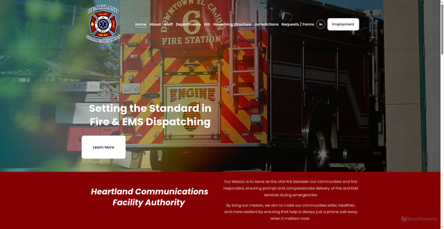 Security scan screenshot of https://www.hcfa911ca.gov/