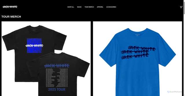 Security scan screenshot of https://jackwhiteiiistore.com/?srsltid=AfmBOoptqpqC64sbnfAXjtKhDCkgGqj_6hu-fqZsnlODxNOYXThJZE1i