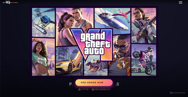 Security scan screenshot of https://www.rockztargames.com/