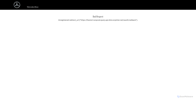 Security scan screenshot of assets.oneweb.mercedes-benz.com