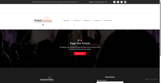 Security scan screenshot of https://fernandovasconcelos.com/page/3Qmr3z9.html