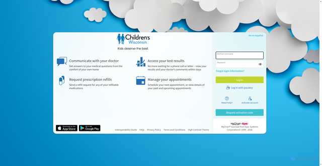 Security scan screenshot of https://mychart.chw.org