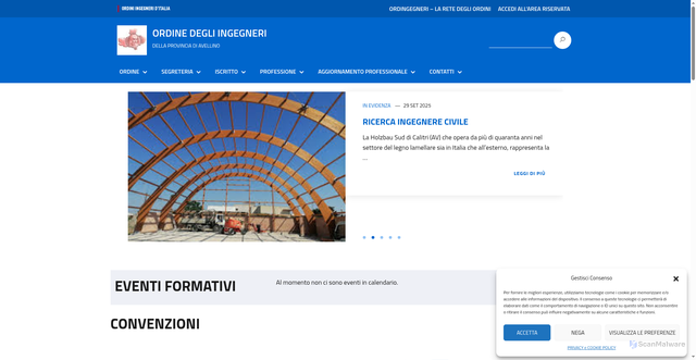 Security scan screenshot of https://avellino.ordingegneri.it/