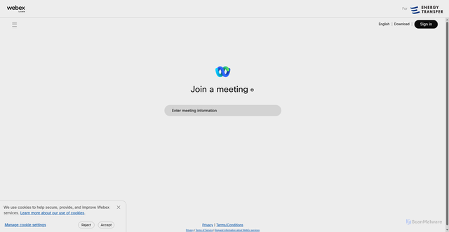 Security scan screenshot of akamaicdn.webex.com