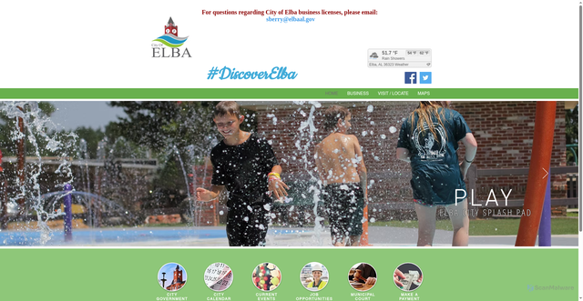 Security scan screenshot of https://www.elbaal.gov/