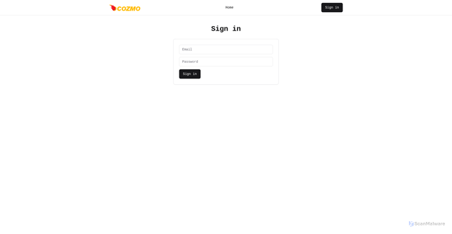 Security scan screenshot of https://qr-app.cozmogroup.com/