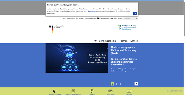 Security scan screenshot of https://www.bakoev.bund.de/DE/00_Home/home_node.html