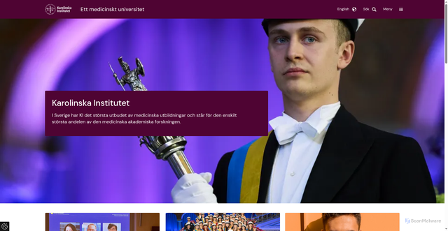 Security scan screenshot of https://ki.se/