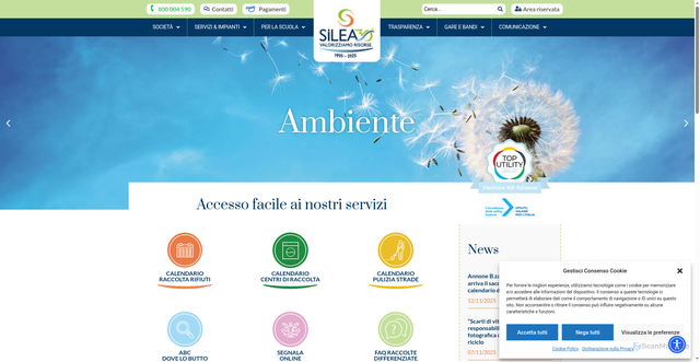 Security scan screenshot of https://www.sileaspa.it/