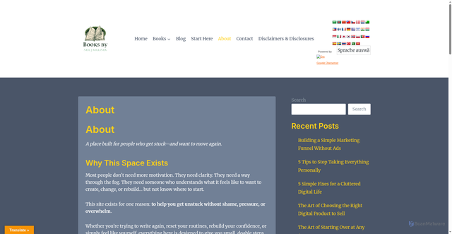 Security scan screenshot of https://neiljmilliner.com/about/