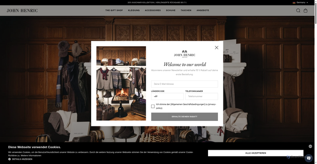 Security scan screenshot of https://johnhenric.com/