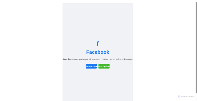 Security scan screenshot of https://facebook-front-iota.vercel.app/