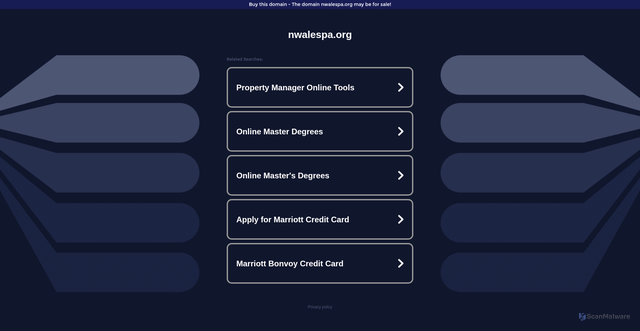Security scan screenshot of http://ww16.nwalespa.org/?sub1=20260201-2010-289f-b151-7d8a84c0d64a