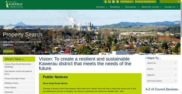 Security scan screenshot of https://www.kaweraudc.govt.nz/