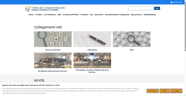 Security scan screenshot of https://www.consulentilavoro.cz.it/
