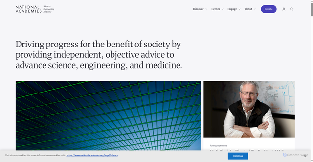 Security scan screenshot of https://nationalacademies.org