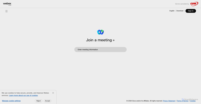 Security scan screenshot of https://pikevillemc.webex.com