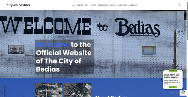 Security scan screenshot of https://www.cityofbedias.gov/