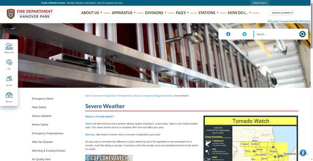 Security scan screenshot of https://www.hpil.org/1004/Severe-Weather