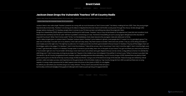 Security scan screenshot of https://newskinmethodfave-edi0idfrqe.edgeone.app/13059-jackson-dean-drops-the-vulnerable-fearless-off-at-country-radio.html