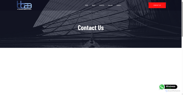 Security scan screenshot of http://bangunberkahabadi.com/contact