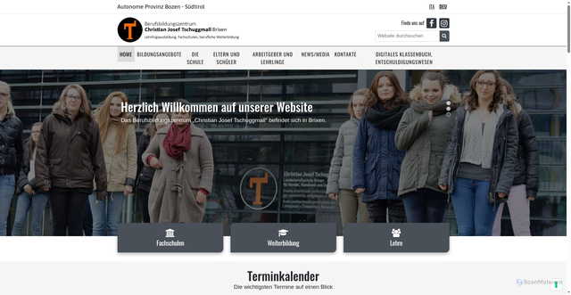 Security scan screenshot of https://www.tschuggmall.berufsschule.it