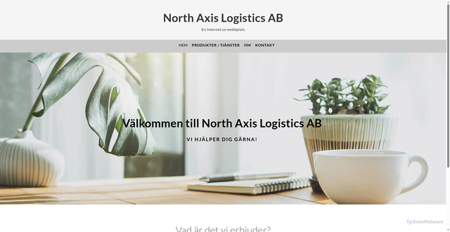 Security scan screenshot of https://northaxislogistics.se