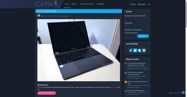 Security scan screenshot of https://www.capa9.net