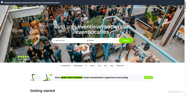 Security scan screenshot of https://eventplanner.be