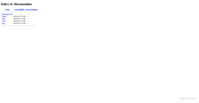 Security scan screenshot of http://api-taxi.veziv.ro.api-app.tuagua.ro/dist/modules/