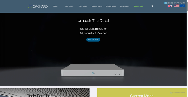 Security scan screenshot of https://thebigorchard.com