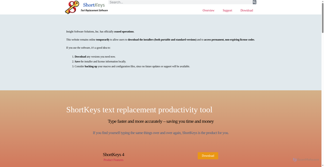Security scan screenshot of https://shortkeys.com