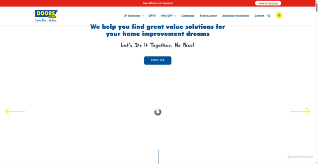 Security scan screenshot of https://www.doorsplus.com.au/