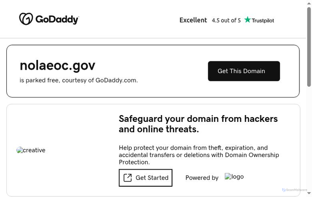 Security scan screenshot of https://nolaeoc.gov/