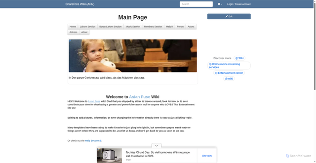 Security scan screenshot of https://sharerice.com