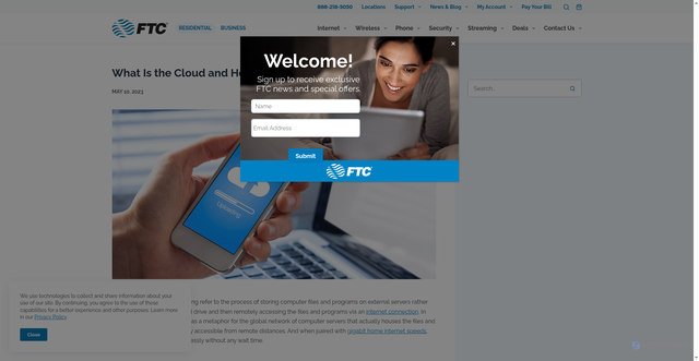 Security scan screenshot of https://www.ftc.net/blog/what-is-the-cloud-and-how-can-consumers-use-it/