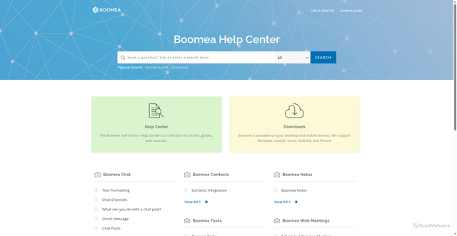 Security scan screenshot of https://boomea.com