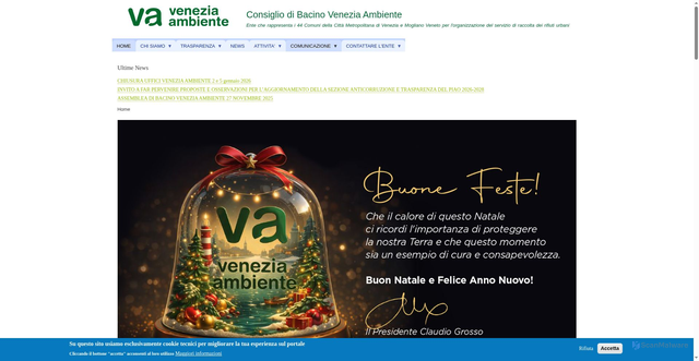 Security scan screenshot of https://www.veneziaambiente.it/