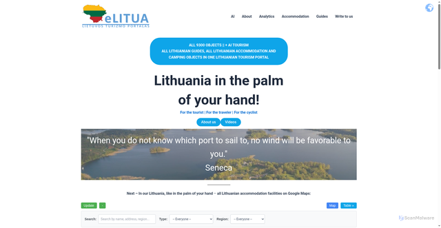 Security scan screenshot of https://elitua.lt