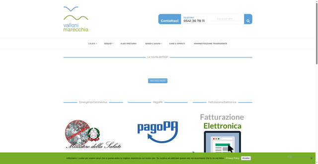 Security scan screenshot of https://www.aspvallonimarecchia.it/