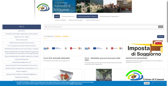 Security scan screenshot of https://www.uc-valdarnoevaldisieve.fi.it/