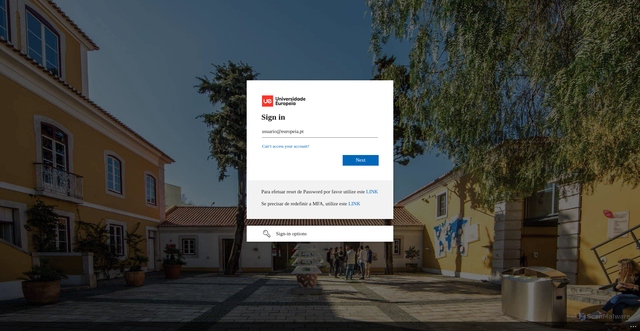 Security scan screenshot of https://portalestudante.europeia.pt/node/61