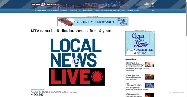 Security scan screenshot of https://www.weau.com/2025/10/31/mtv-cancels-ridiculousness-after-14-years/